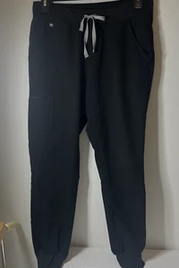 Figs Scrub Pants Womens Size Medium Black Zamora Joggers Technical Collection - Picture 1 of 13