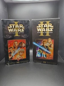 Star Wars Episode I and Episode II (VHS, 2002, Digitally Remastered) - Picture 1 of 4