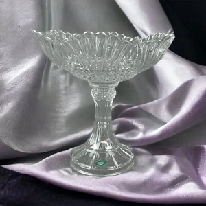 Compote de cristal Shannon hecho en Irlanda 12"" de alto x 12"" de ancho (fruta) - Imagen 1 de 12