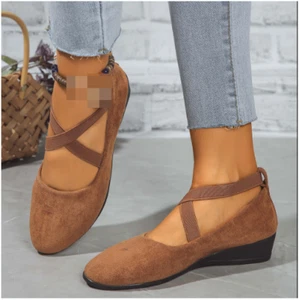 Ballerina Ballerinas Damen Riemchen Pumps Slipper Damen flach Boot Loafer Schuhe - Bild 1 von 22