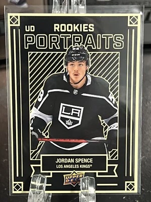 JORDAN SPENCE--ROOKIE---2022-23 UPPER DECK-- PORTRAITS---KINGS--FREE SHIPPING - Image 1 of 2