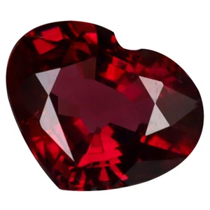 1.09 ct Marvelous Heart Cut (7 x 6 mm) Tanzania Purplish Pink Rhodolite Garnet - Picture 1 of 1