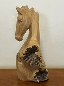 Horse-Head Sculpture From Parasite Wood. - Picture 1 of 9