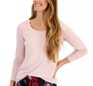 Charter Club Women's Solid Scoop Neck Pajama Sleep Top, Chalky Rose Pink, Large - Picture 1 of 1