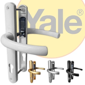 Yale Superior uPVC Door Handle Sprung Lever Set Pair PZ 92mm 215mm Fixings - Picture 1 of 10