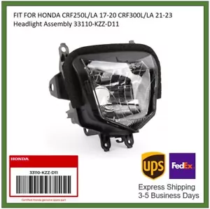FIT FOR HONDA CRF250L/LA 17-20 CRF300L/LA 21-23 Headlight Assembly 33110-KZZ-D11 - Picture 1 of 6