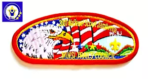 Minsi Trails Council PA NJ 2001 National Scout Jamboree roter Faden BSA Aufnäher - Bild 1 von 2