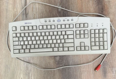 Vintage HP Hewlett Packard Keyboard RT2856TW Wired Adjustable Legs - Image 1 of 4