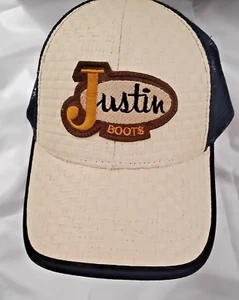 Justin Boots Base Ball Style Mesh Hat. New Old Stock No Tags - Picture 1 of 7