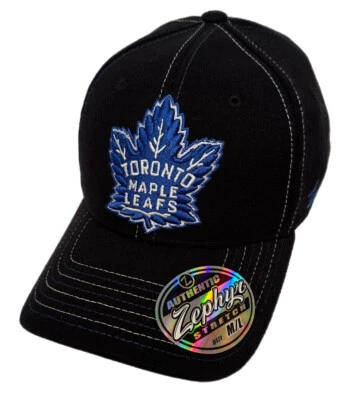 Zephyr NHL Toronto Maple Leafs "Alternate" Curved Bill Stretch Fit Hat BRAND NWT - Image 1 of 4