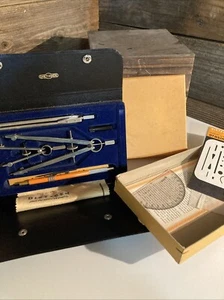 Dietzgen Satellite 1285-3 boxed drafting instrument set with cloth & Extra’s - Picture 1 of 5