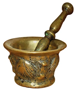 Mörser und Stößel “Muscheln” aus Messing 17-18. Jh. - Bild 1 von 5