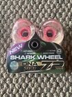 Shark Wheels Longboard New DNA Tech 72mm 78a Clear /pink & Bearings ABEC 7 Combo