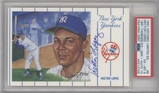 1991 1961 New York Yankees Postcards Series 1 Hector Lopez #8 Auto