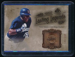 TONY GWYNN 2005 SP LEGENDARY CUTS LASTING LEGENDS 143/399 *SAN DIEGO PADRES*