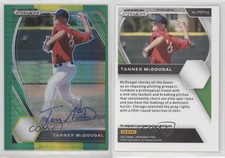 2021 Panini Prizm Draft Picks Hyper Green & Yellow Tanner McDougal #PDP155 Auto