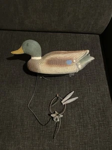 Vintage Flambeau Male Mallard Plastic Decoy Duck Made in USA w/Weights - Picture 1 of 7