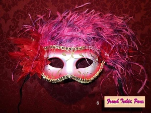 French Tickle' Paris Mask 6 NEW Halloween  NYEve from TV wardrobe - Picture 1 of 1