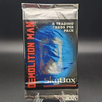 1993 SkyBox Demolition Man cartas colecionáveis 1 pacote lacrado de fábrica - Imagem 1 de 2