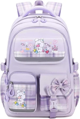 Mochila Escolar Linda Impermeable Para Niñas Y Niños Mochila De Moda Para Negro Foto 1 de 4