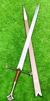 Personalizada Hecha a Mano la Espada de Aragorn del Señor del Regalo Espada con Funda Foto 1 de 4