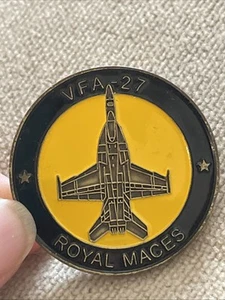 VFA-27 Usn US NAVY Royal Maces Challenge Coin - Picture 1 of 4