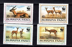 BURKINA FASO 1993   WWF - gazzella dalla fronte rossa MNH - Imagen 1 de 1