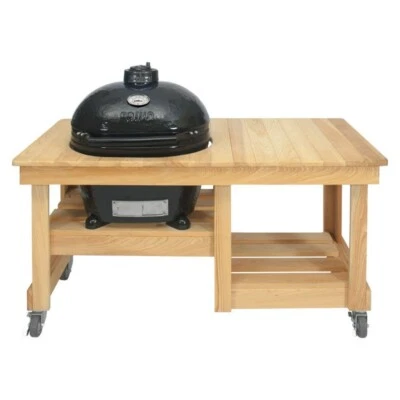 Combo de mesa Primo oval LG 300 grelha de cerâmica com bancada de cipreste - Imagem 1 de 4