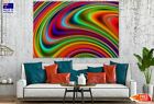 Colorful Curves Digital Abstract Wall Canvas Home Decor Australian Made Quality
