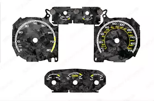 Ford Focus RS Mk2 Forged Carbon Dial Cards 8 Colours Gauges - Picture 1 of 8
