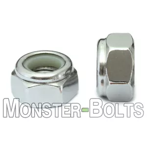 Stainless Steel Nylon Insert Hex Lock Nut - M2.5 M3 M4 M5 M6 M8 M10 M12 DIN 985 - Picture 1 of 12