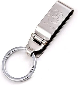 Key holder, sturdy stainless steel belt clip and 1 removable - Picture 1 of 4