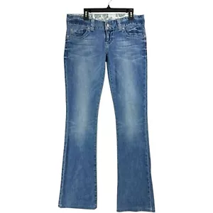 Vintage Guess Jeans Low Rise Flare Embellished y2k USA Stretch Daredevil Gr. 27 - Bild 1 von 9