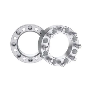 8x6.5 Wheel Spacers 2" (50mm) 8 Lug Hub Bore 126.15mm with M14x1.5 Studs for ... - Picture 1 of 7