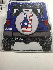 Jeep Blechschild Caveman 12x12. Peace Zeichen.                                (216 - Bild 1 von 6