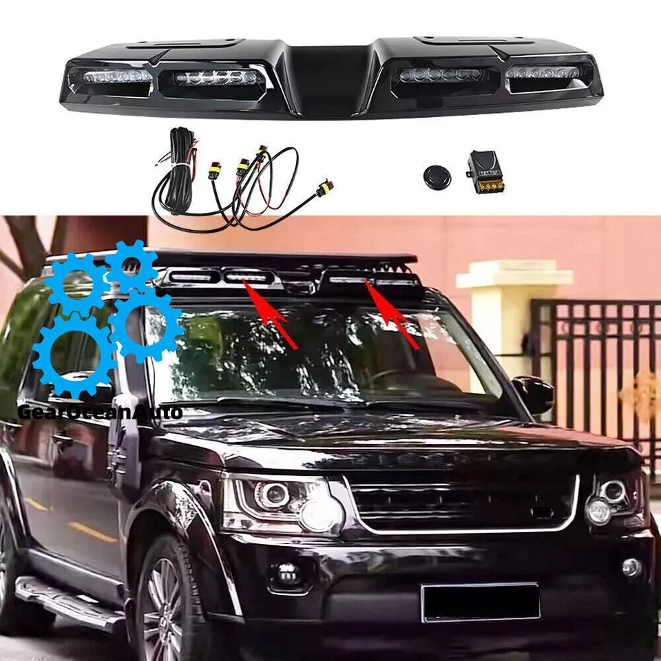 Barra de luz LED para lámpara de techo de 4 pod para Land Rover Discovery LR4 2010-2016 Foto 1 de 4