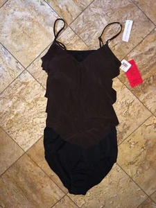 Nwt Magicsuit Von Miraclesuit Rita Brown Badeanzug Tankini 2pc Satz Damen 10 - Picture 1 of 6