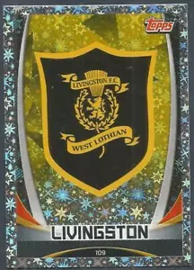 TOPPS MATCH ATTAX SPL-2019-20- #109-LIVINGSTON TEAM BADGE-SILVER FOIL - Picture 1 of 1