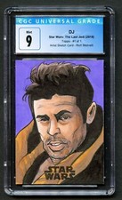 DJ Artist Sketch Card Rich Molinelli Star Wars The Last Jedi 2018 Topps CGC 9