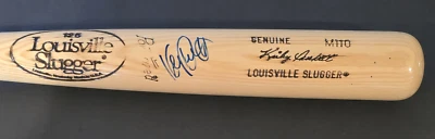 34" KIRBY PUCKETT Signed Louisville Slugger Bat-HOF-MINNESOTA TWINS-JSA Letter - Image 1 of 4