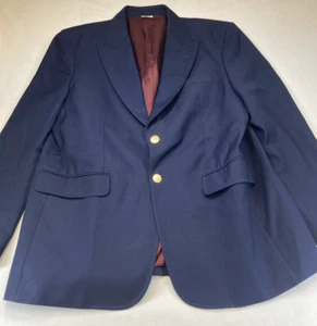 Gucci Men's Navy Wool Blend Blazer, Size 56 - Picture 1 of 13