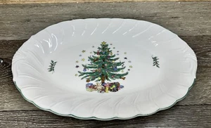 Nikko HAPPY HOLIDAYS 14" Oval Serving Platter - Picture 1 of 7