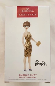 Ornement souvenir sapin de Noël Barbie marron coupe bulles poinçon 2022 NEUF - Photo 1/8