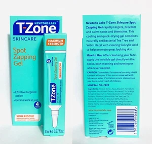 Zapping Gel T-Zone cuidado de la piel Rapid Action Spot gel envío rápido vendedor Reino Unido 8 ml - Imagen 1 de 11