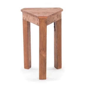 BLUMENHOCKER "MILO" | dreieckig, Holz, 45 cm | Beistelltisch, Wohnzimmertisch - Bild 1 von 5