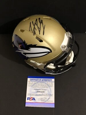 Trent Dilfer Signed Autographed Baltimore Ravens AMP Mini Helmet Psa/Dna - Image 1 of 3