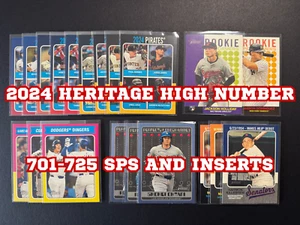 2024 Heritage High Number Inserts & SPs (701-725) U PICK PP 75R NAT 75TQ FLF AW - Picture 1 of 81