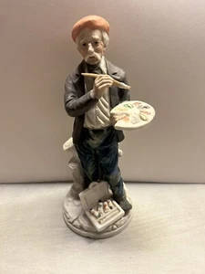 Vintage Porzellan Künstler Figur handbemalt detailliert alter Mann Gemälde EUC - Bild 1 von 20
