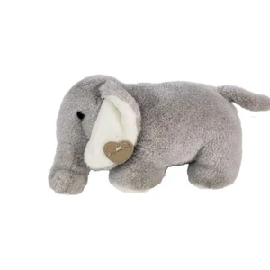 Vintage Herzwärmer Elefant Plüsch Realistisch Stofftier Gipfel Spielzeug Selten - Bild 1 von 12
