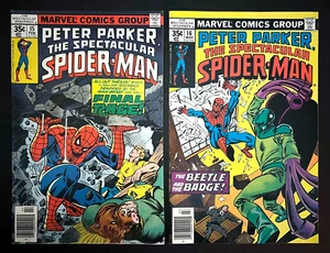 Peter Parker The Spectacular Spider-Man Lot #15, 16 Nice Condition Marvel 1978 - Picture 1 of 4
